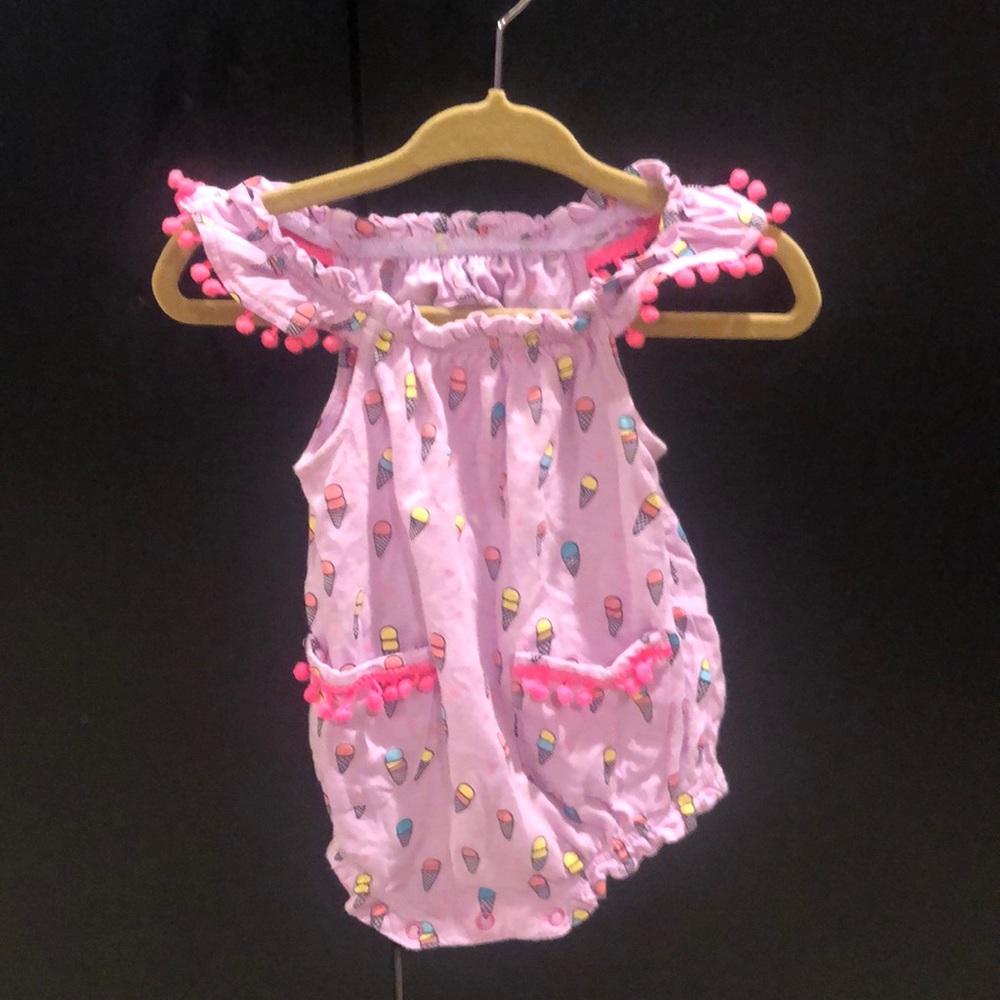 Egg by Susan Lazar 3M girls romper